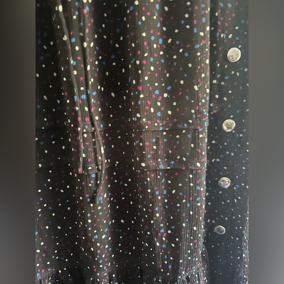 Coach Floral Tiered Snap Midi Skirt Sz 2 - Picture 4 of 9